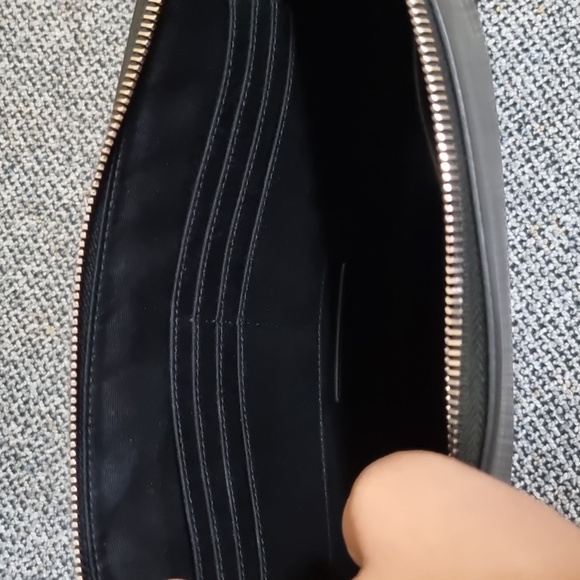 YSL Black Leather Rider/Clutch - Picture 10 of 16